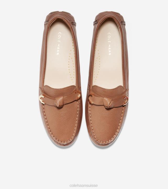 Cole Haan pilote d'arc evelyn femmes PJ6N69 cuir de noix de pécan chaussure