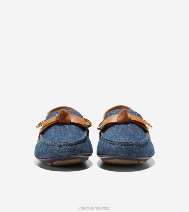 Cole Haan pilote d'arc evelyn femmes PJ6N70 cuir denim-pecan chaussure