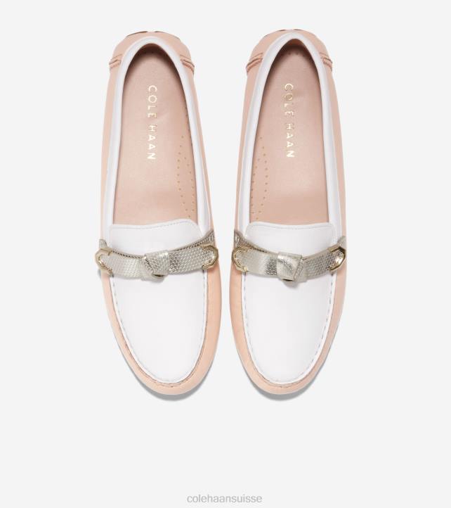 Cole Haan pilote d'arc evelyn femmes PJ6N71 blanchi tan-blanc optique chaussure