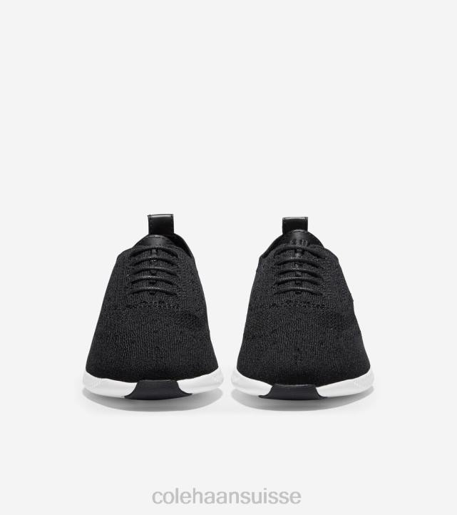 Cole Haan 2.zerogrand bout d'aile oxford femmes PJ6N44 noir stitchlite-optique blanc chaussure