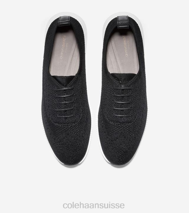 Cole Haan 2.zerogrand bout d'aile oxford femmes PJ6N44 noir stitchlite-optique blanc chaussure