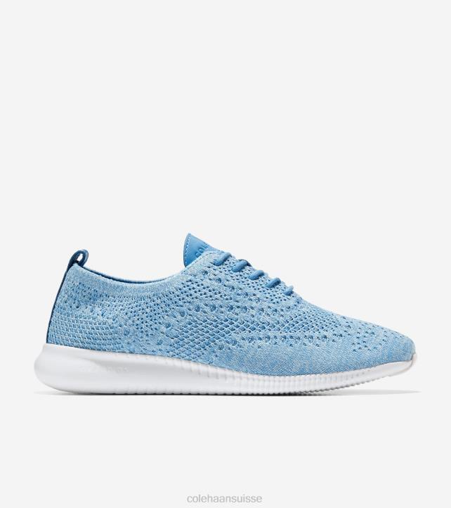 Cole Haan 2.zerogrand oxford femmes PJ6N45 stitchlite bleu azur-blanc optique chaussure