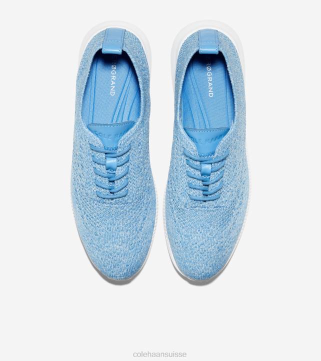 Cole Haan 2.zerogrand oxford femmes PJ6N45 stitchlite bleu azur-blanc optique chaussure
