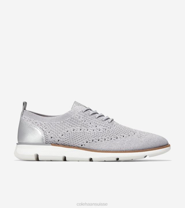 Cole Haan 4.zérogrand oxford femmes PJ6N103 microchip-silver-white stitchlite chaussure
