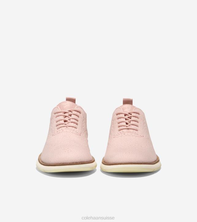 Cole Haan 4.zérogrand oxford femmes PJ6N104 maille rose smoke-ivoire stitchlite chaussure