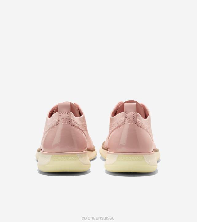Cole Haan 4.zérogrand oxford femmes PJ6N104 maille rose smoke-ivoire stitchlite chaussure