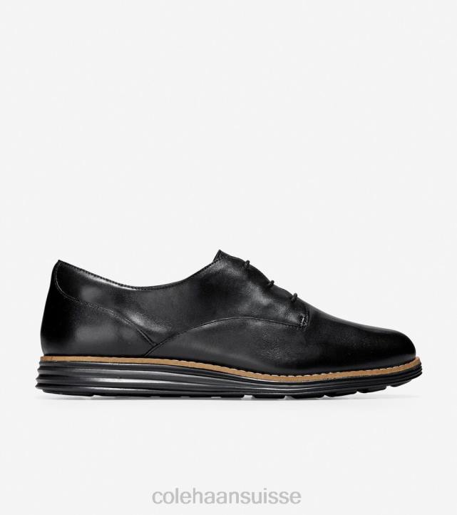 Cole Haan originalgrand plain oxford femmes PJ6N170 Cuir noir chaussure