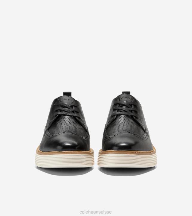 Cole Haan oxford à bout d'aile originalgrand platform femmes PJ6N166 noir-ivoire chaussure