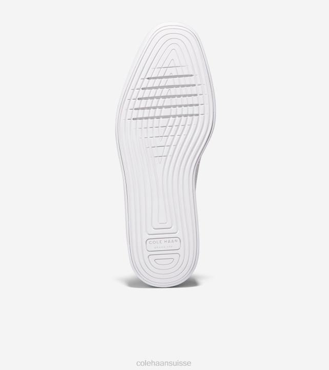 Cole Haan oxford à bout d'aile originalgrand platform femmes PJ6N215 blanc optique-argent métallisé stitchlite-nimbus cloud chaussure