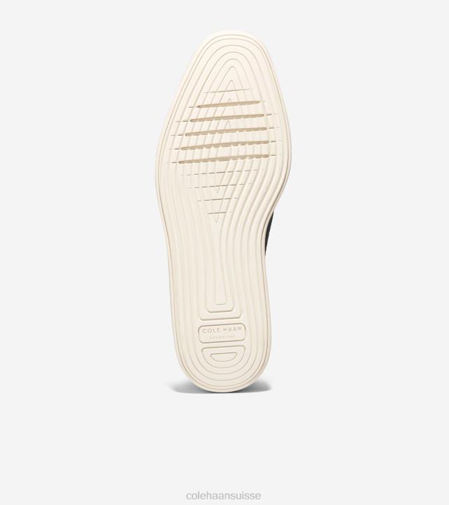 Cole Haan oxford à bout d'aile originalgrand platform femmes PJ6N216 noir stitchlite-ivoire chaussure