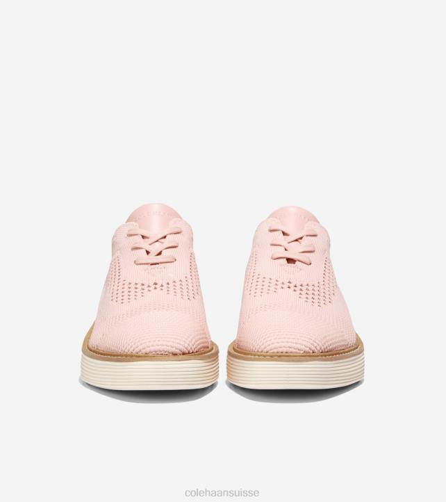 Cole Haan oxford à bout d'aile originalgrand platform femmes PJ6N217 rose smoke stitchlite-ivoire chaussure