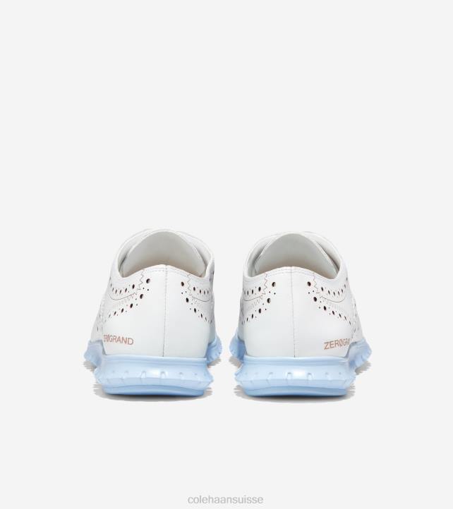 Cole Haan oxford à bout d'aile zerogrand femmes PJ6N153 blanc optique-bleu oxford chaussure