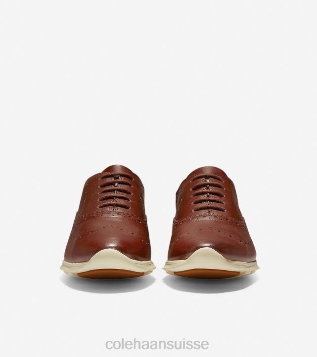 Cole Haan oxford à bout d'aile zerogrand femmes PJ6N154 cuir woodbury-ivoire chaussure