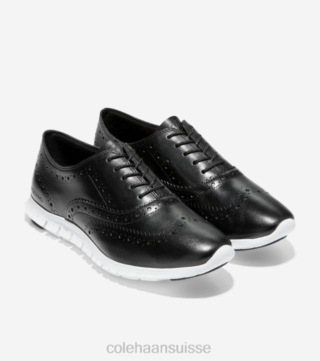 Cole Haan oxford à bout d'aile zerogrand femmes PJ6N156 Cuir noir chaussure