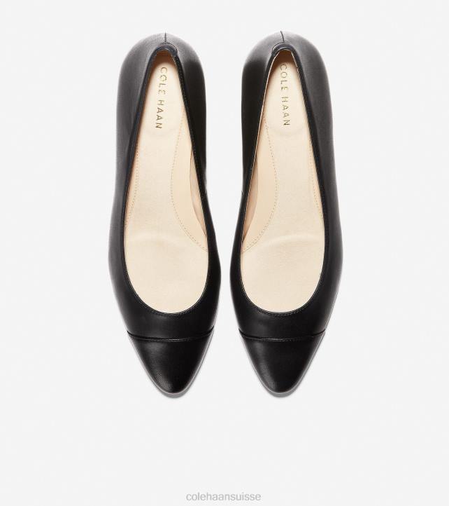 Cole Haan go-to bloc talon pompe femmes PJ6N230 noir chaussure