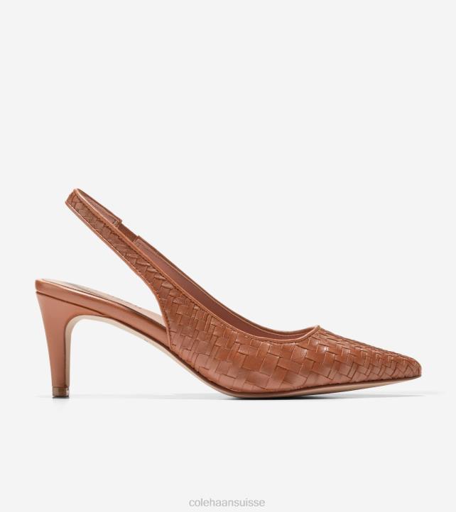 Cole Haan pompe à bride arrière vandam femmes PJ6N149 noix de pécan chaussure