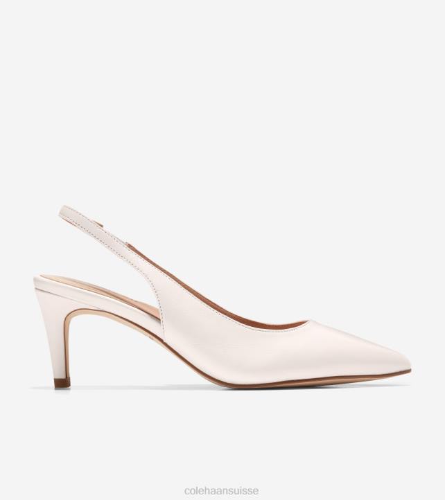 Cole Haan pompe à bride arrière vandam femmes PJ6N150 Ivoire chaussure