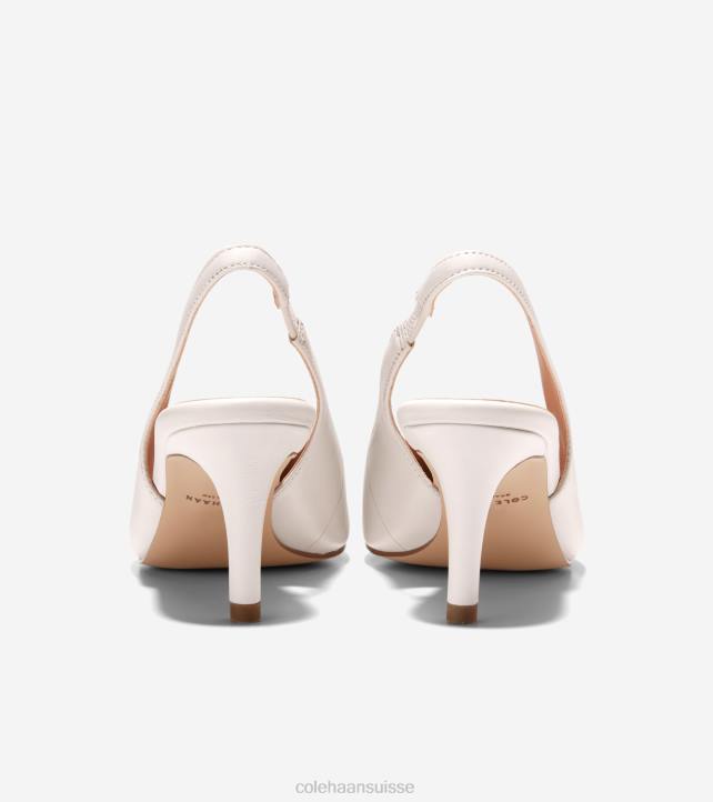 Cole Haan pompe à bride arrière vandam femmes PJ6N150 Ivoire chaussure