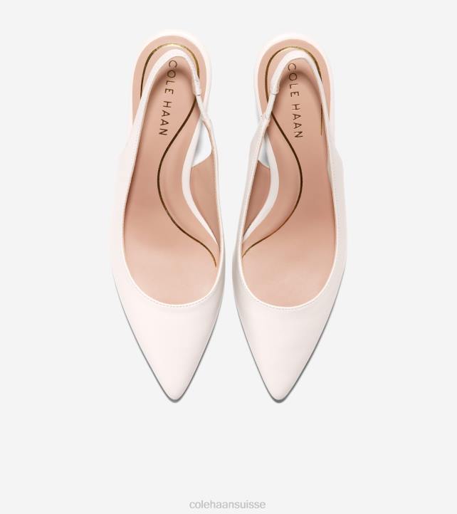Cole Haan pompe à bride arrière vandam femmes PJ6N150 Ivoire chaussure