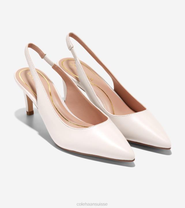 Cole Haan pompe à bride arrière vandam femmes PJ6N150 Ivoire chaussure