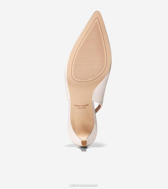 Cole Haan pompe à bride arrière vandam femmes PJ6N150 Ivoire chaussure