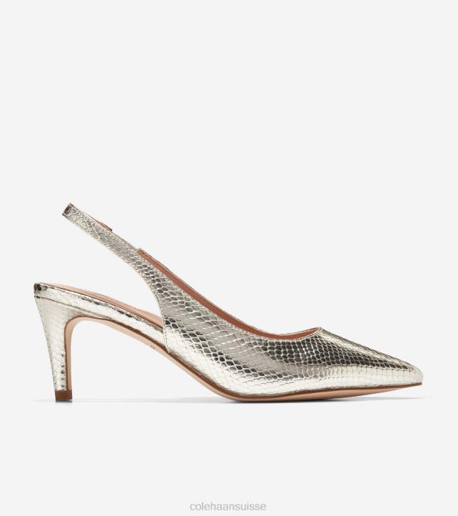 Cole Haan pompe à bride arrière vandam femmes PJ6N151 impression de cercle d'or chaussure