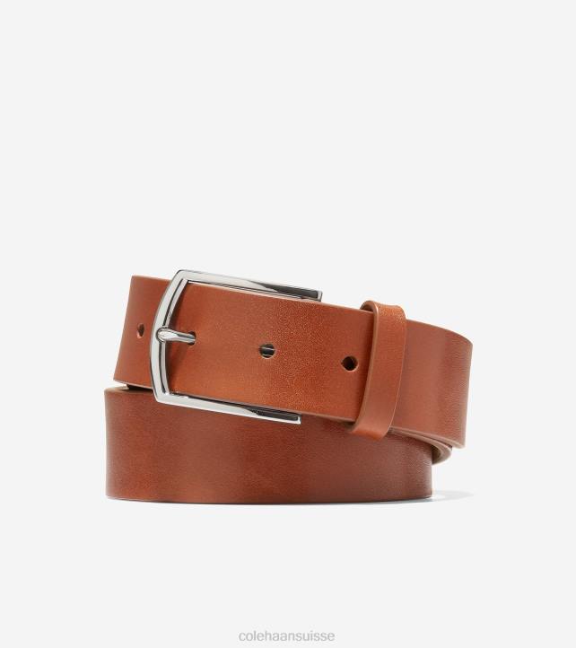 Cole Haan Ceinture Washington perforée 35 mm Hommes PJ6N572 bronzage britannique accessoires