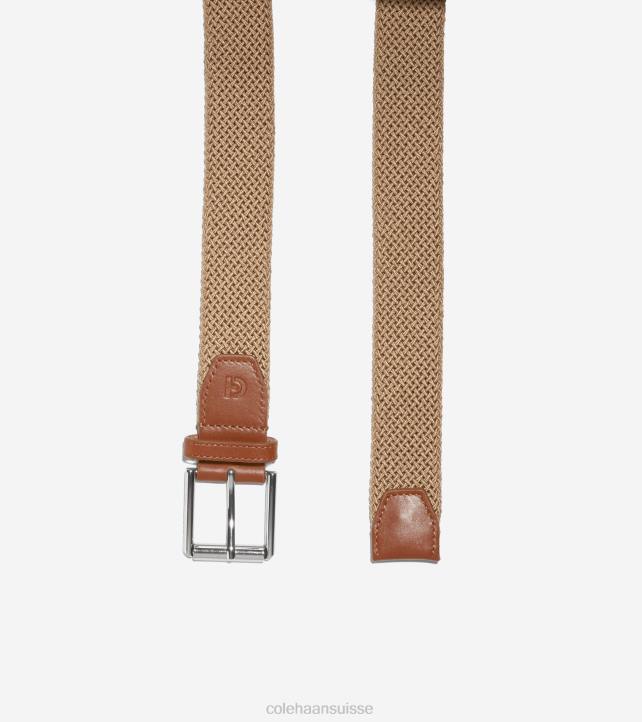 Cole Haan Ceinture en cordon extensible tubulaire de 35 mm Hommes PJ6N569 kaki accessoires