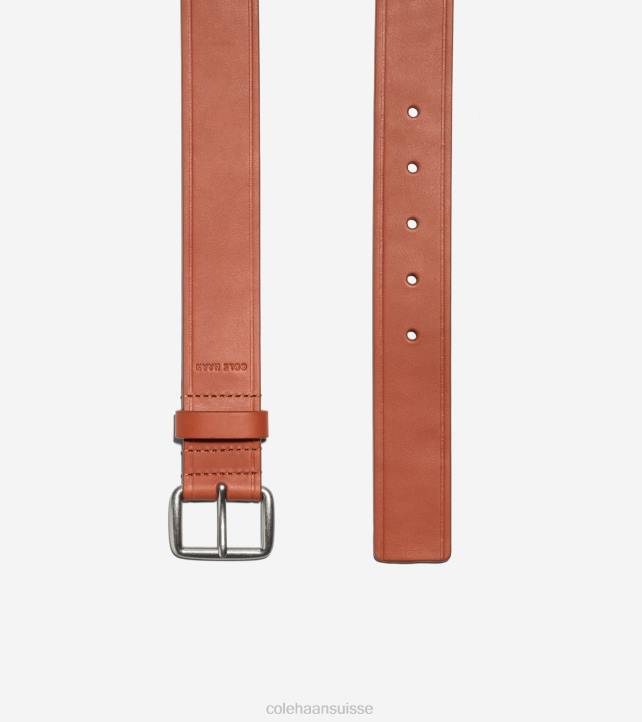 Cole Haan Ceinture robe vachette 32mm Hommes PJ6N574 Cognac accessoires