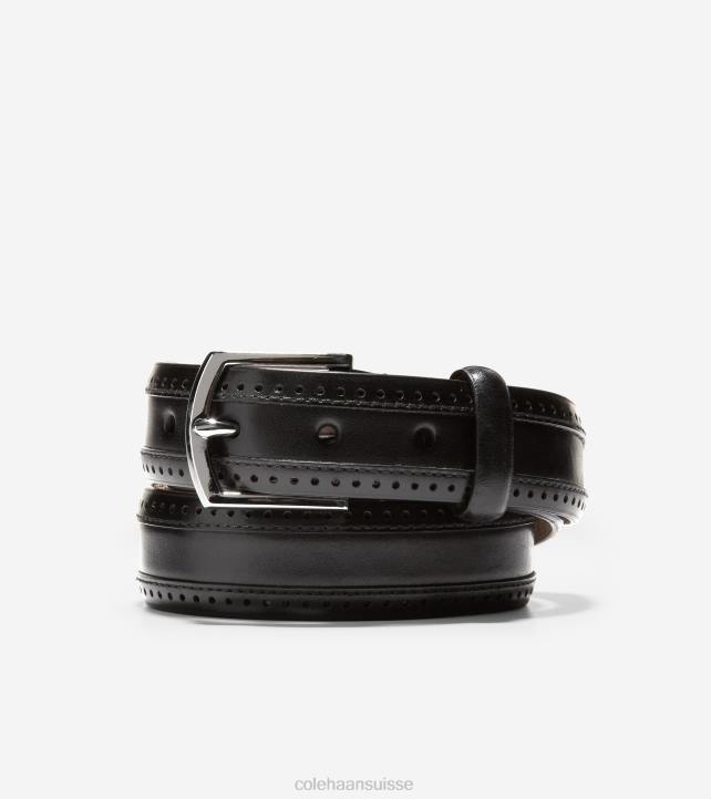 Cole Haan ceinture perforée dawson 32mm Hommes PJ6N566 noir accessoires