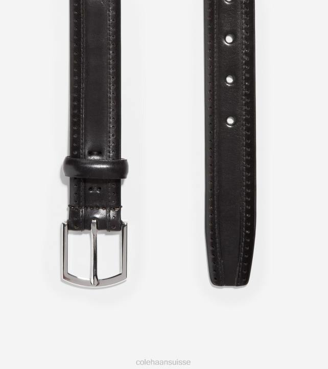 Cole Haan ceinture perforée dawson 32mm Hommes PJ6N566 noir accessoires