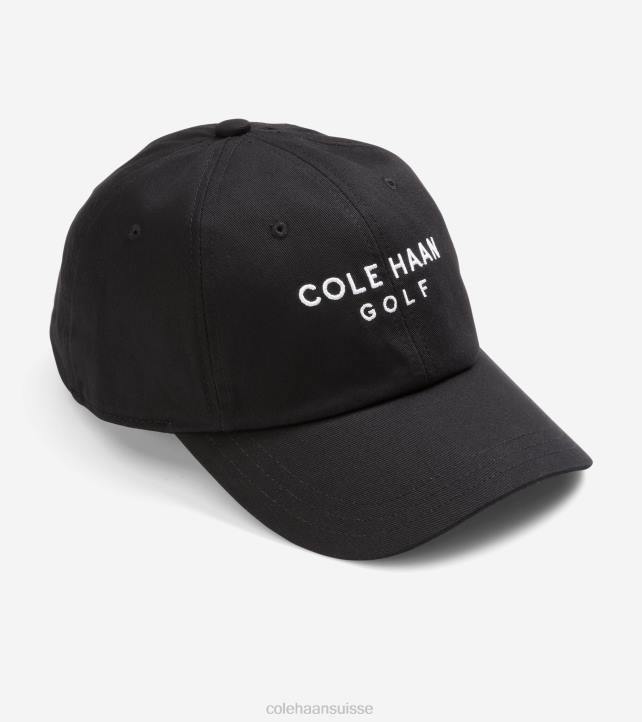 Cole Haan chapeau de golf en coton Hommes PJ6N502 noir accessoires