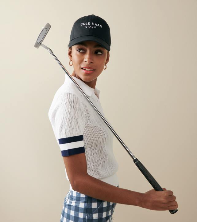 Cole Haan chapeau de golf en coton Hommes PJ6N502 noir accessoires