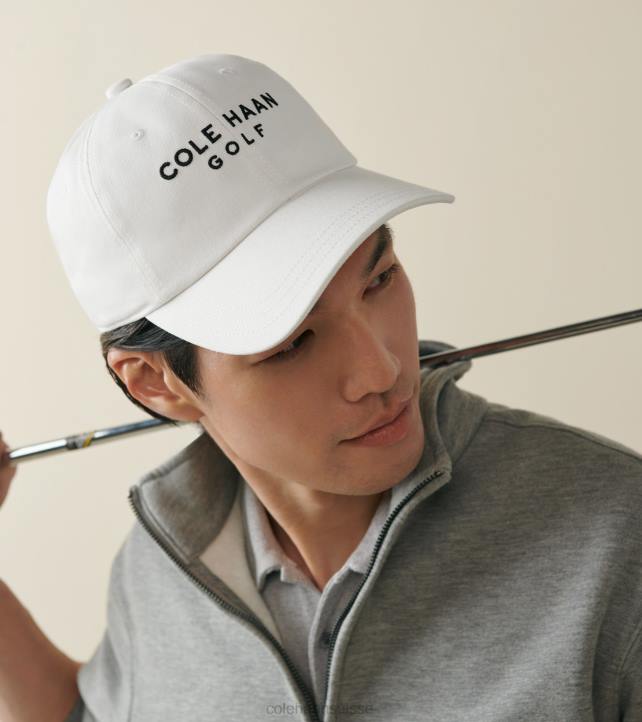 Cole Haan chapeau de golf en coton Hommes PJ6N503 blanc accessoires