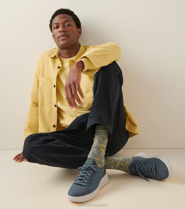 Cole Haan robe pissenlit ras du cou chaussette Hommes PJ6N587 gris moyen chiné accessoires