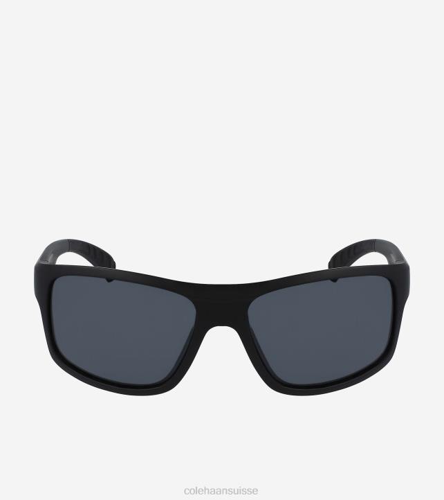 Cole Haan lunettes de soleil carrées sport Hommes PJ6N584 noir accessoires