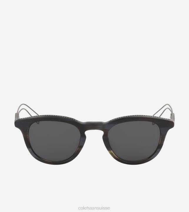 Cole Haan lunettes de soleil rondes modernes Hommes PJ6N530 bronze à canon accessoires