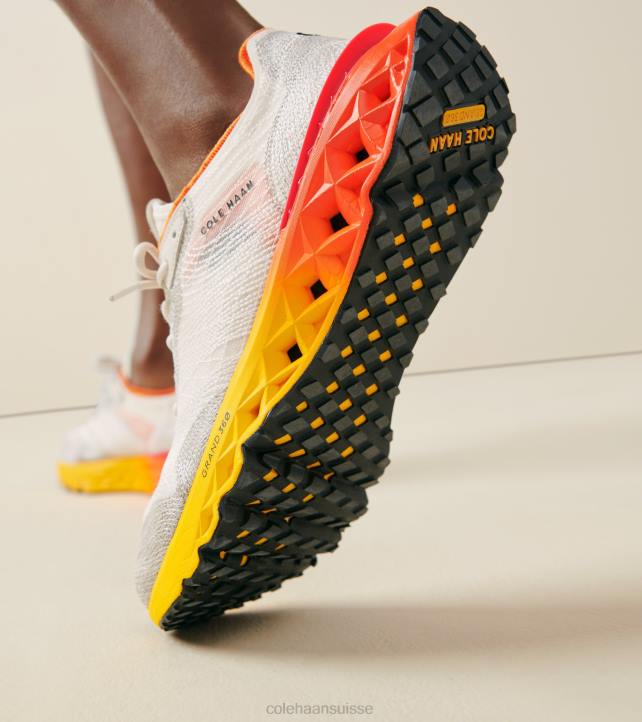 Cole Haan Chaussure de course à point brodé 5.zerogrand Hommes PJ6N461 fusion bouleau-ivoire-or chaussure