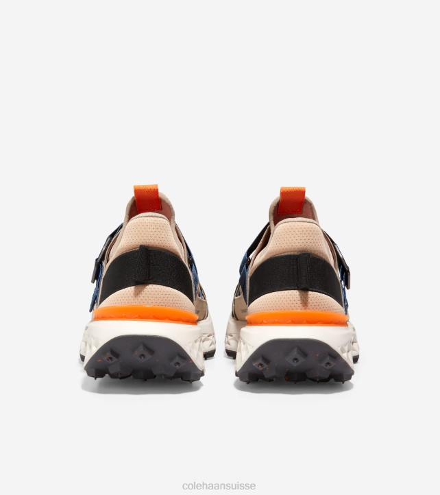 Cole Haan Chaussure de course à sangle de moine 5.zerogrand Hommes PJ6N440 dune-sésame-bouleau argenté chaussure