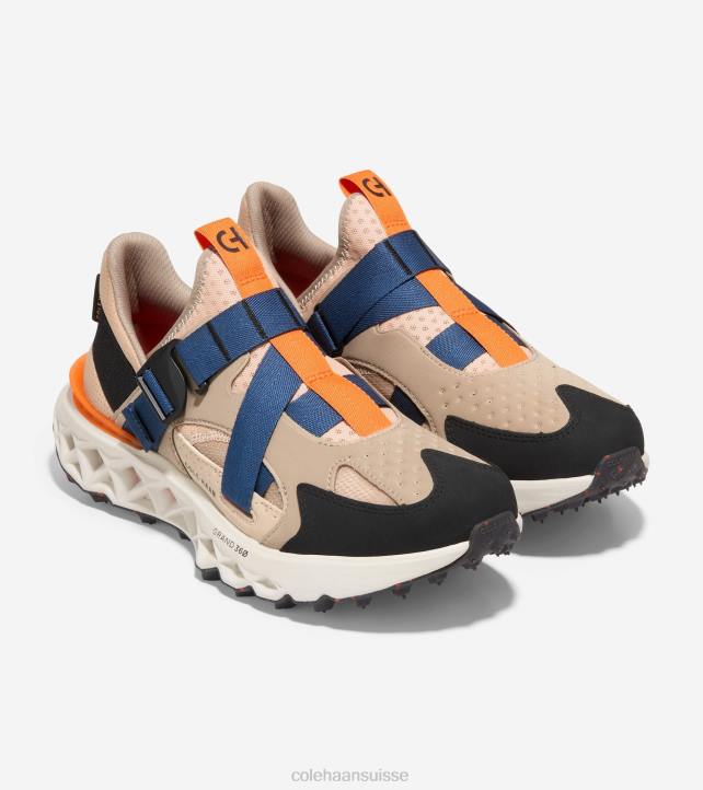 Cole Haan Chaussure de course à sangle de moine 5.zerogrand Hommes PJ6N440 dune-sésame-bouleau argenté chaussure