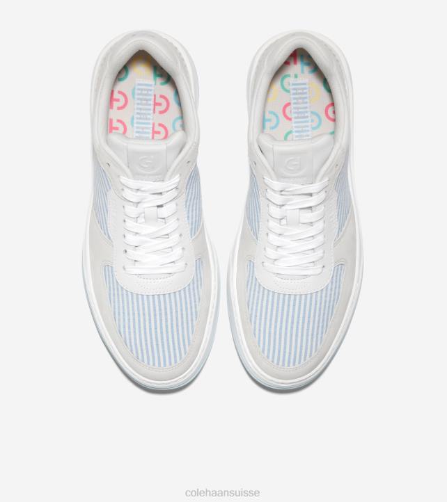 Cole Haan baskets croisées grandpro Hommes PJ6N308 seersucker bleu cloche chaussure