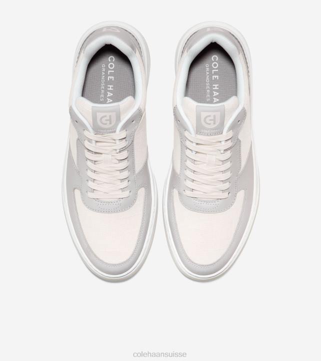 Cole Haan baskets croisées grandpro Hommes PJ6N310 nimbus nuage-offwhite-aigrette chaussure