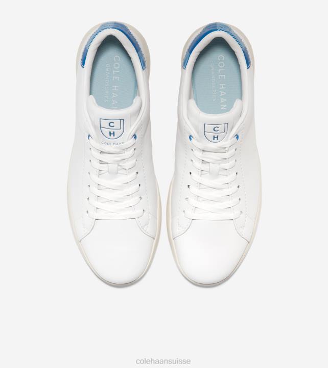 Cole Haan baskets de tennis grandpro Hommes PJ6N383 aigrette lapis-blanche chaussure