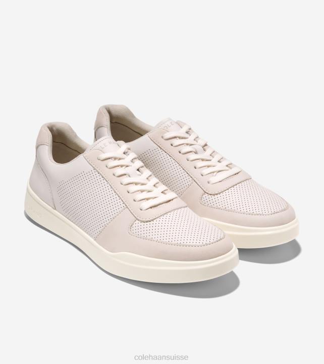 Cole Haan baskets de tennis modernes grand crosscourt Hommes PJ6N344 bouleau ivoire-argenté chaussure
