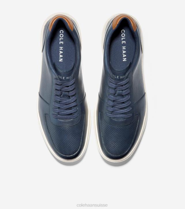 Cole Haan baskets de tennis modernes grand crosscourt Hommes PJ6N346 caban perforé-tan britannique chaussure