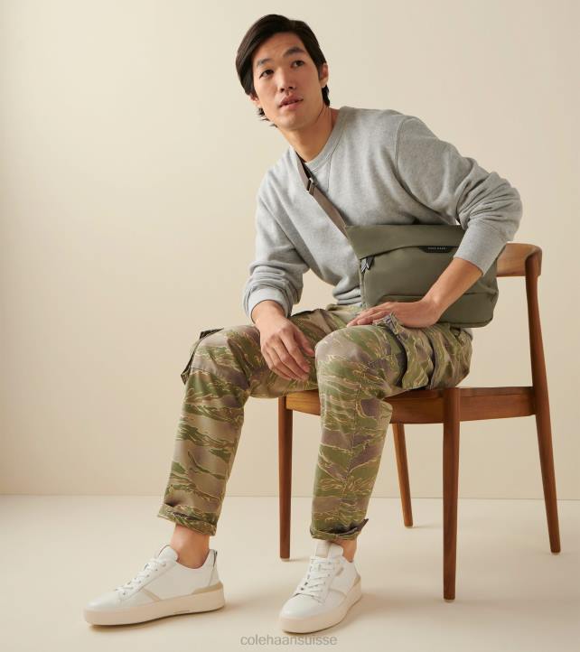 Cole Haan baskets grandpro crew Hommes PJ6N304 ivoire-angora chaussure