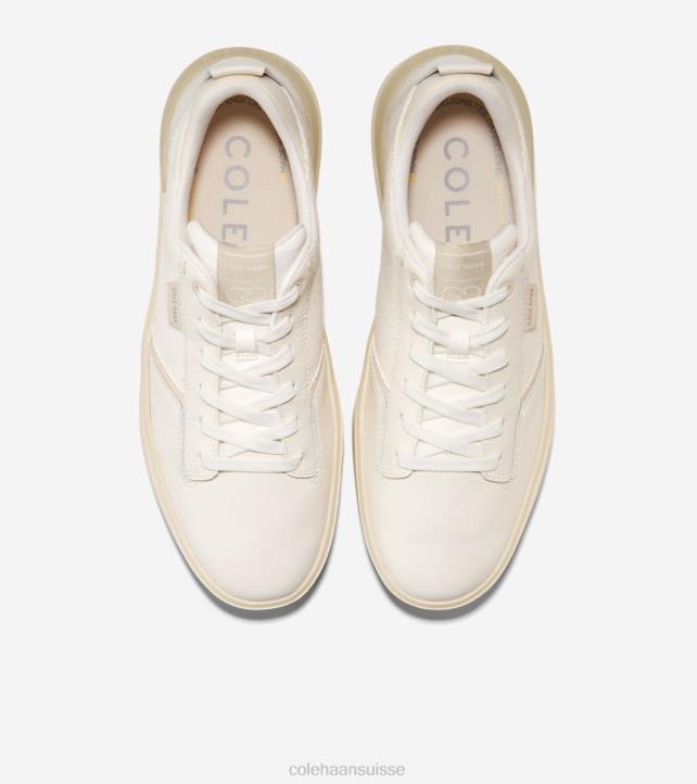 Cole Haan baskets grandpro crew Hommes PJ6N304 ivoire-angora chaussure