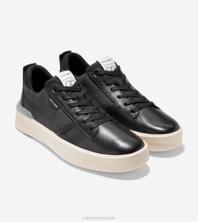 Cole Haan baskets grandpro crew Hommes PJ6N306 noir-ivoire chaussure