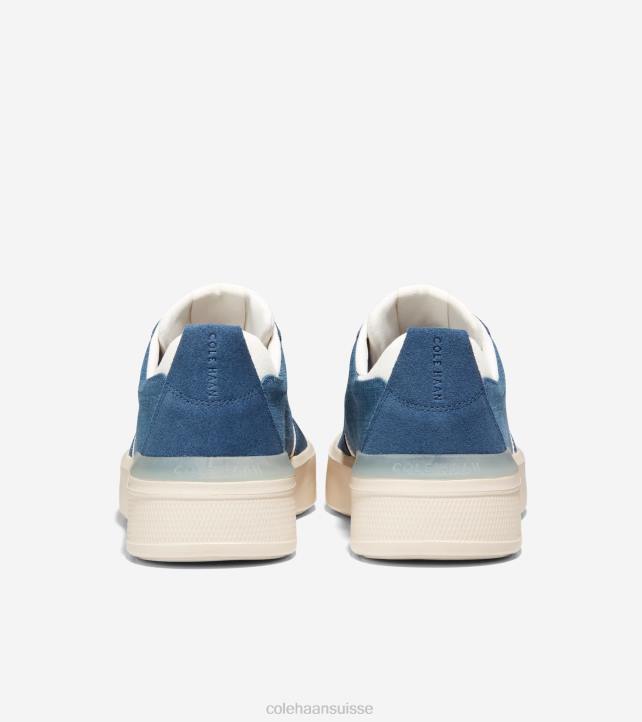 Cole Haan baskets grandpro crew Hommes PJ6N307 enseigne bleu-ivoire chaussure