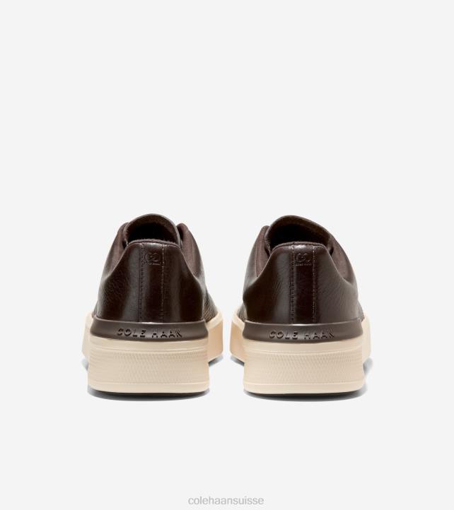 Cole Haan baskets grandpro crew laser Hommes PJ6N480 chocolat noir-ivoire-syrah chaussure